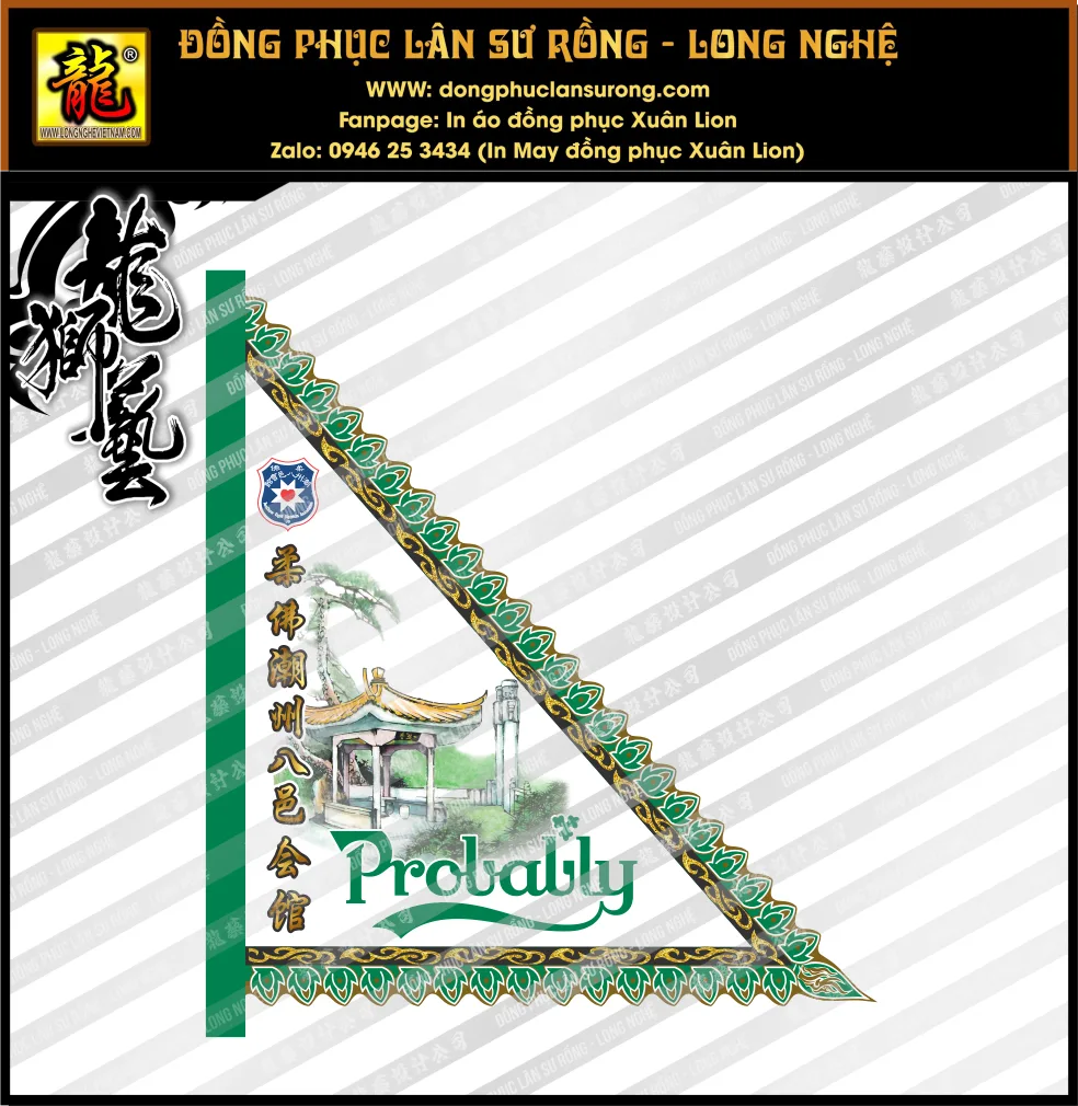 CỜ TAM GIÁC SIZE ĐẠI - CỜ MÚA LÂN MALAYSIA 2