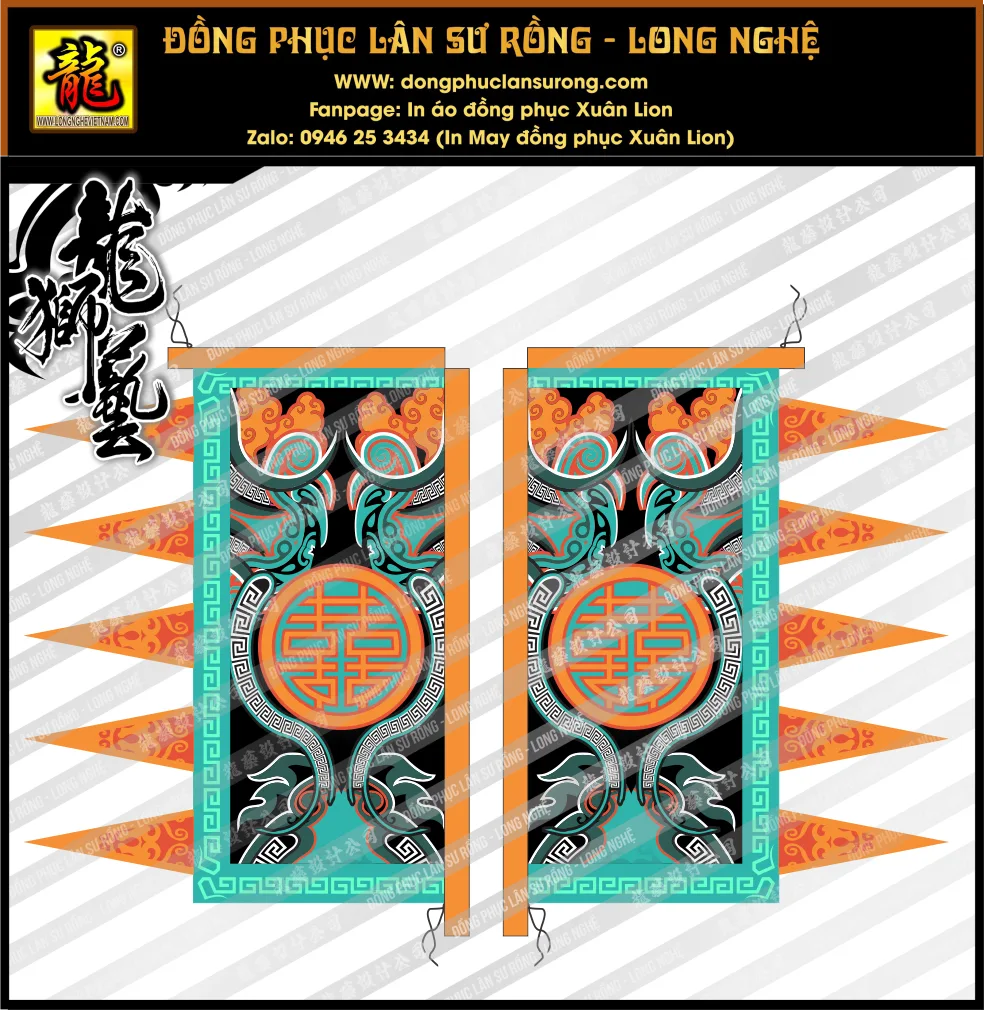 CỜ VUÔNG - CỜ THẤT TINH - CỜ MÚA LÂN 3D M1