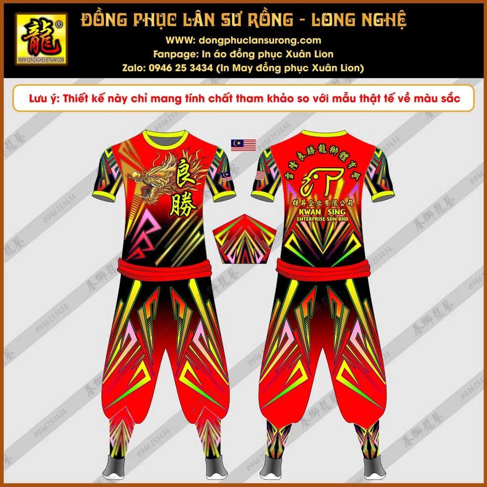 ĐỒNG PHỤC LÂN SƯ RỒNG AH LENG