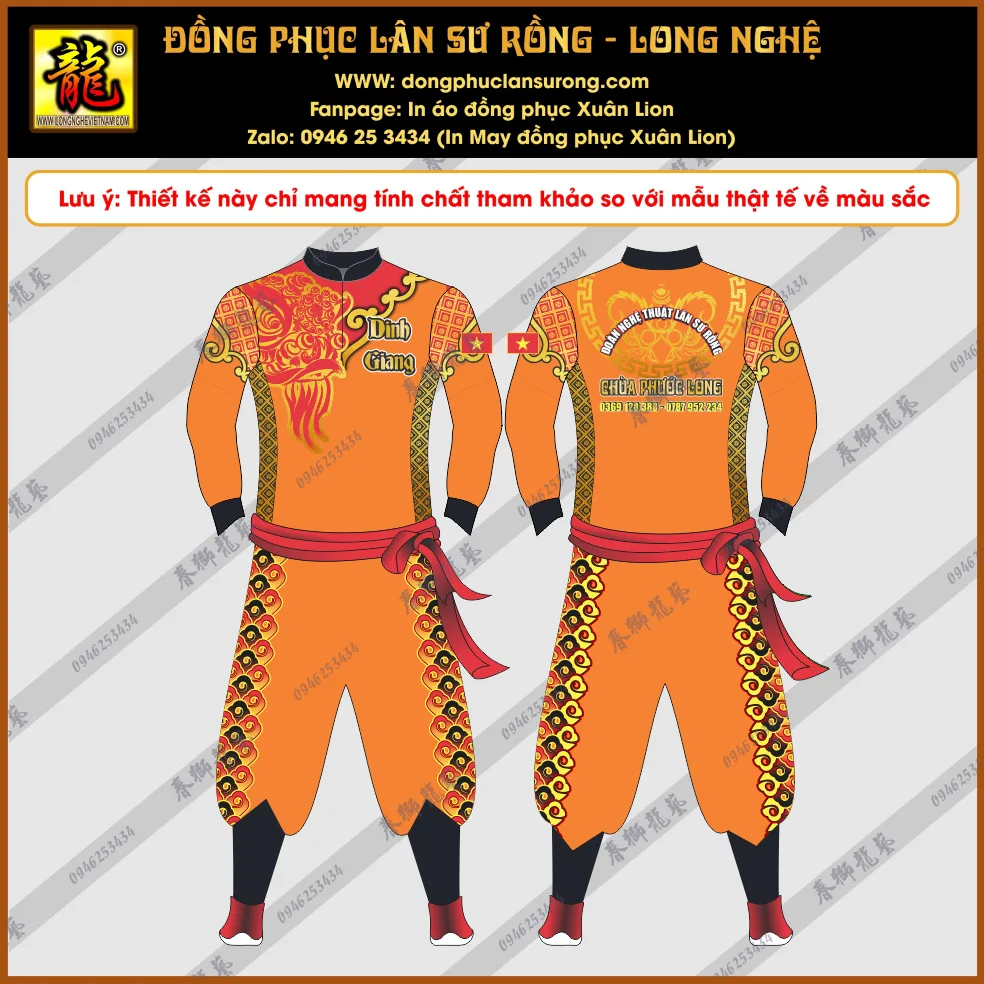 ĐỒNG PHỤC LÂN SƯ RỒNG DINH GIANG