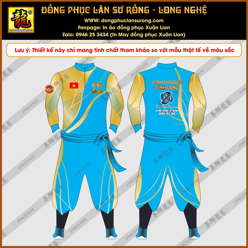 ĐỒNG PHỤC LÂN SƯ RỒNG ĐÌNH LONG