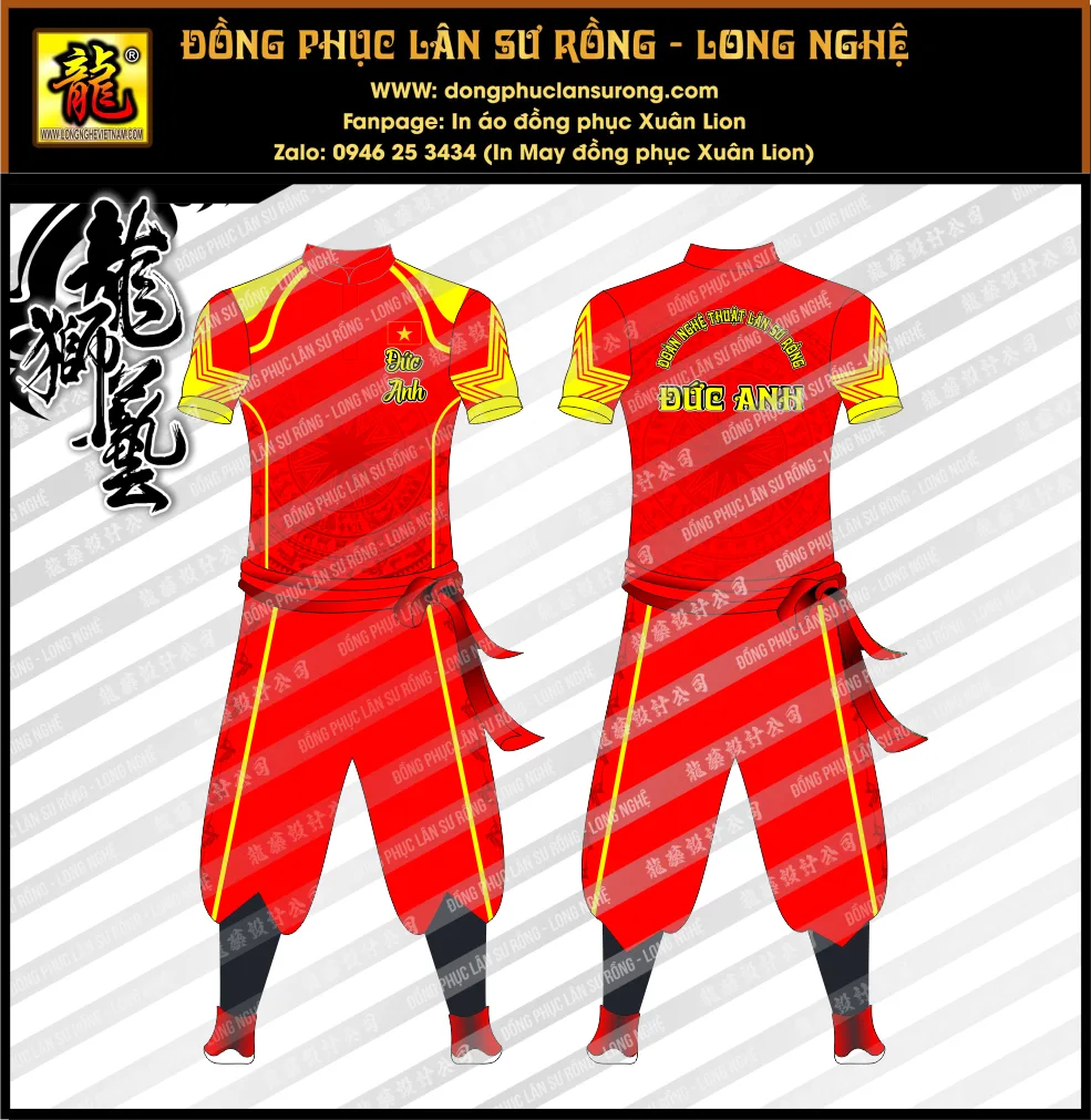 ĐỒNG PHỤC LÂN SƯ RỒNG ĐỨC ANH TIỀN GIANG