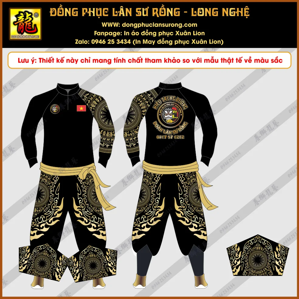 ĐỒNG PHỤC LÂN SƯ RỒNG HIẾU TRUNG