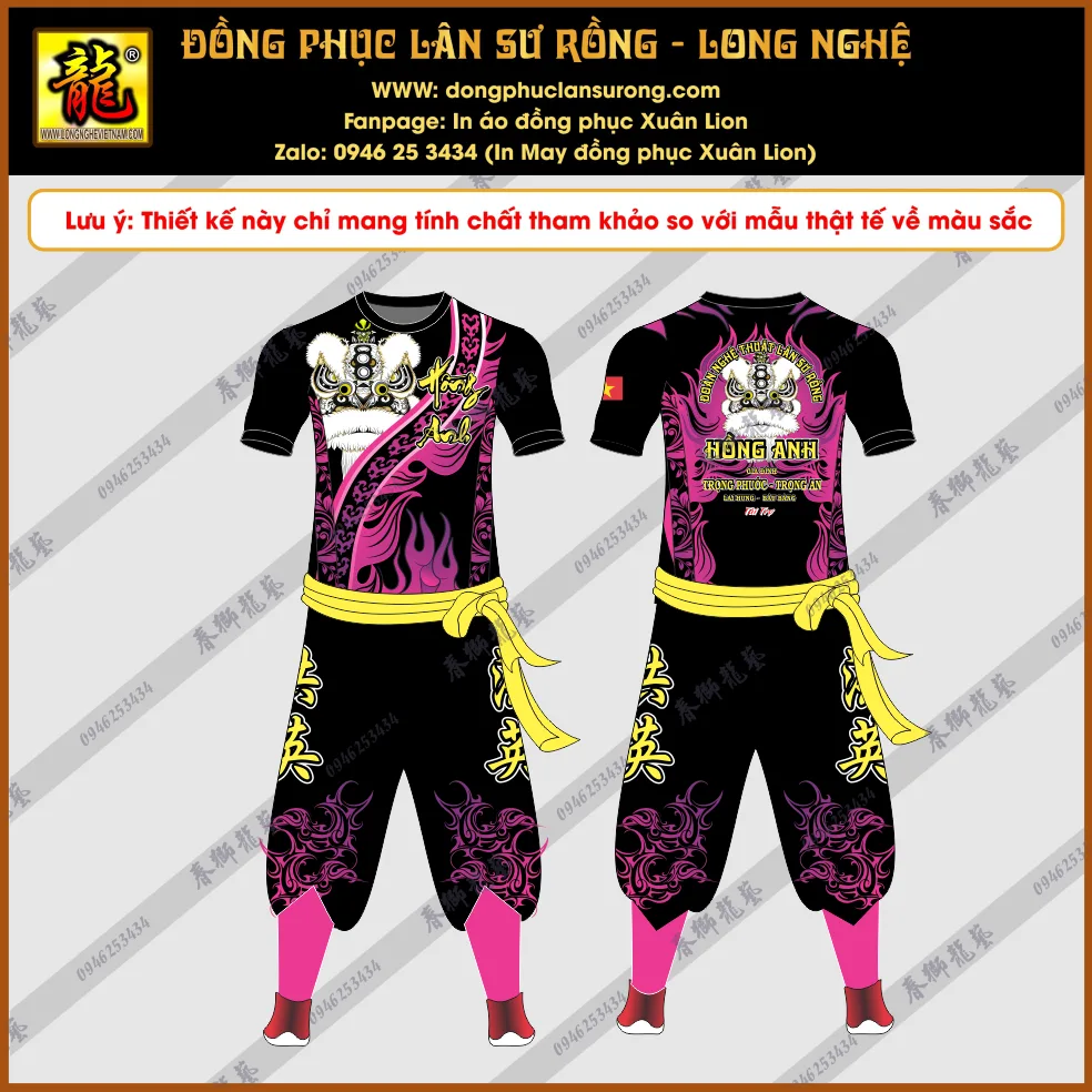 ĐỒNG PHỤC LÂN SƯ RỒNG HỒNG ANH