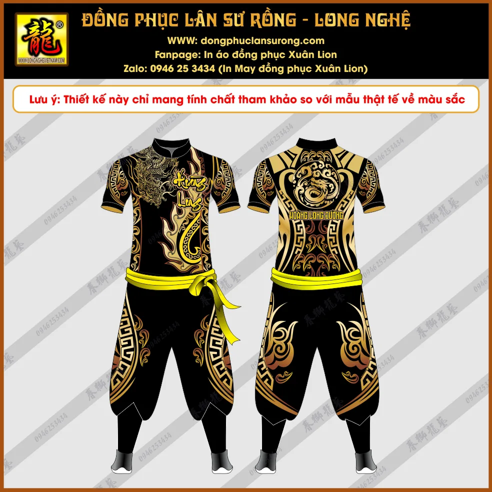 ĐỒNG PHỤC LÂN SƯ RỒNG HÙNG LONG