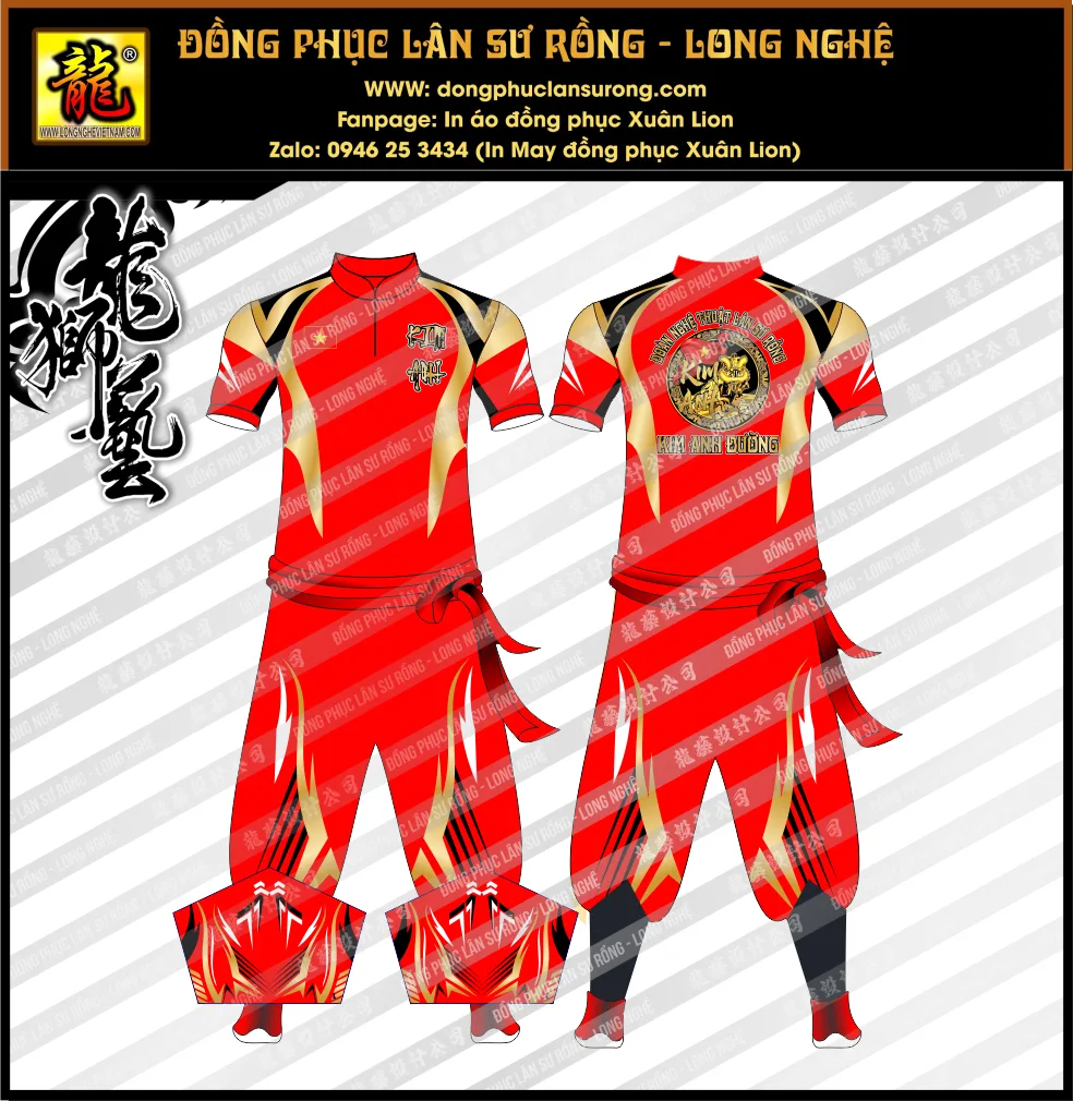 ĐỒNG PHỤC LÂN SƯ RỒNG KIM ANH