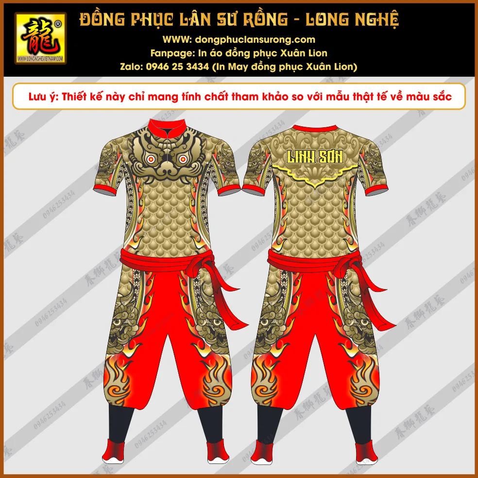 ĐỒNG PHỤC LÂN SƯ RỒNG LINH SƠN