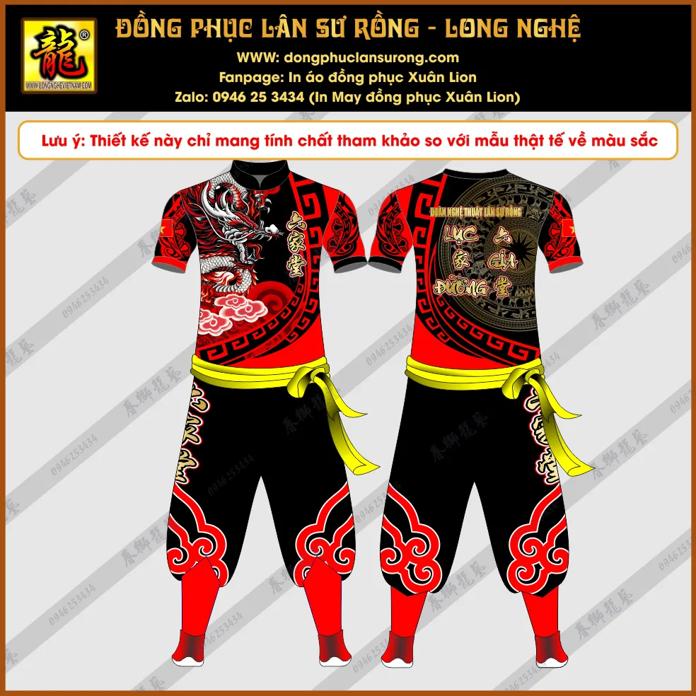 ĐỒNG PHỤC LÂN SƯ RỒNG LỤC GIA