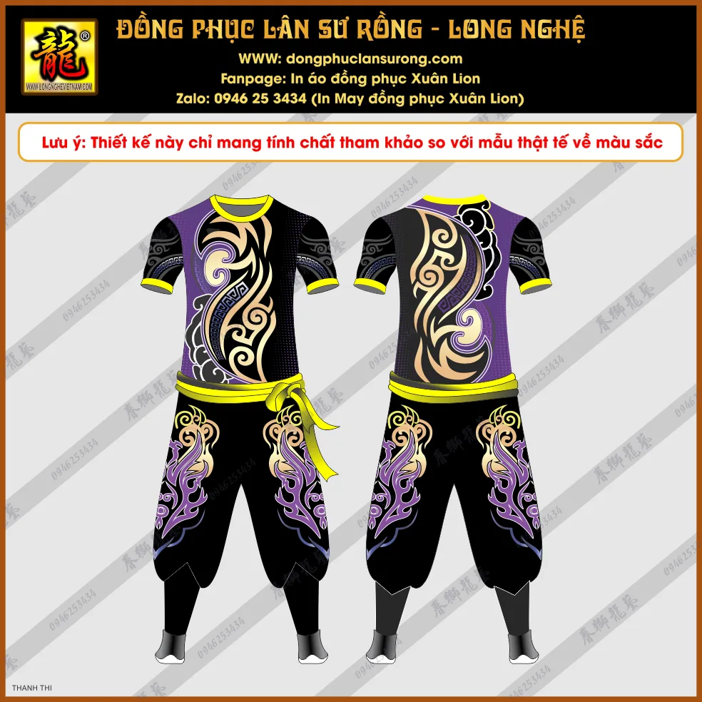 ĐỒNG PHỤC LÂN SƯ RỒNG MẪU 2