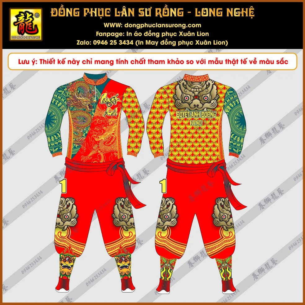 ĐỒNG PHỤC LÂN SƯ RỒNG QUYẾT ANH