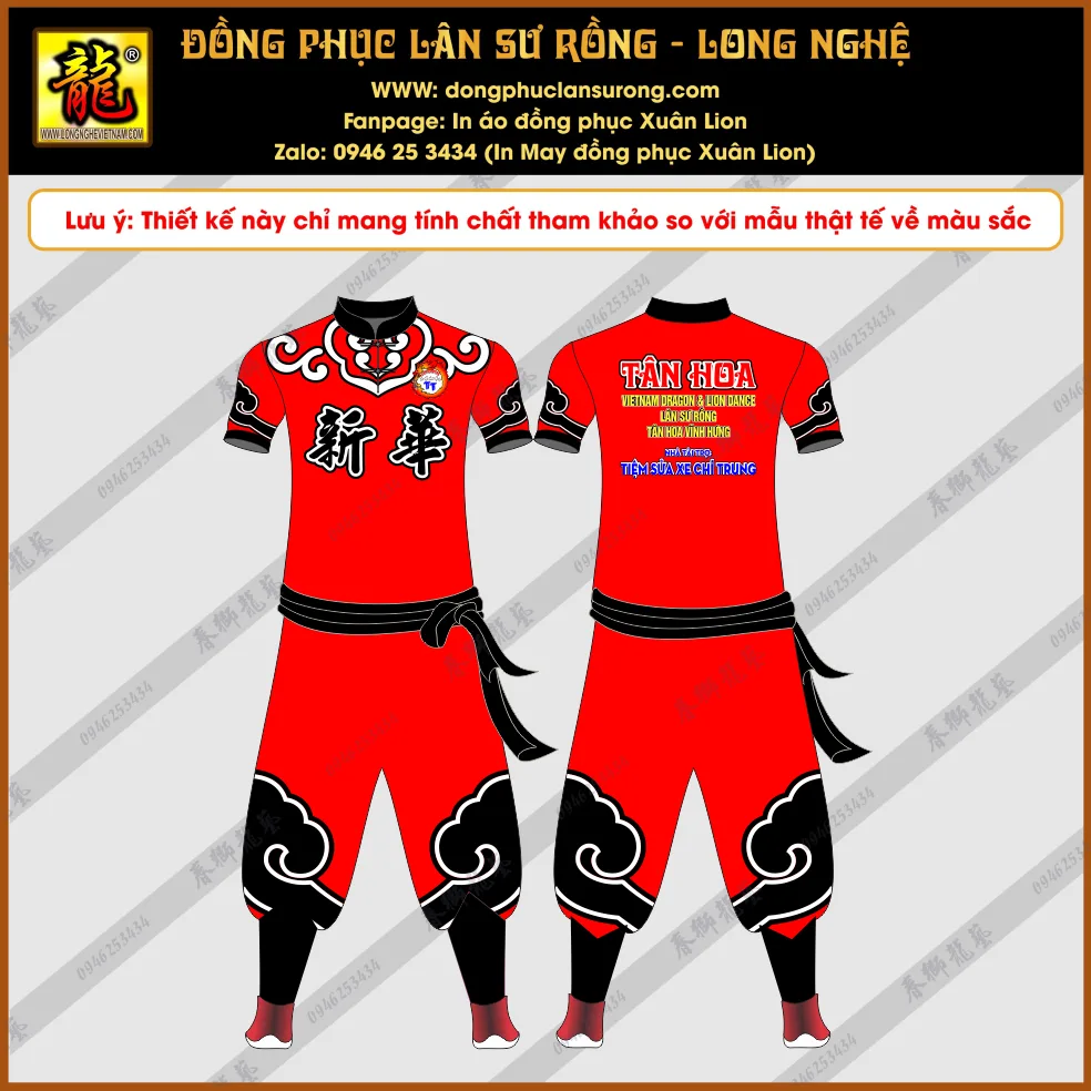 ĐỒNG PHỤC LÂN SƯ RỒNG TÂN HOA