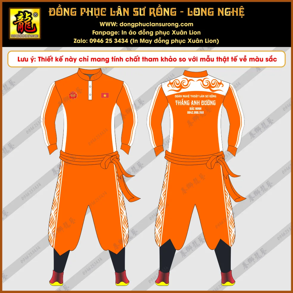 ĐỒNG PHỤC LÂN SƯ RỒNG THẮNG ANH