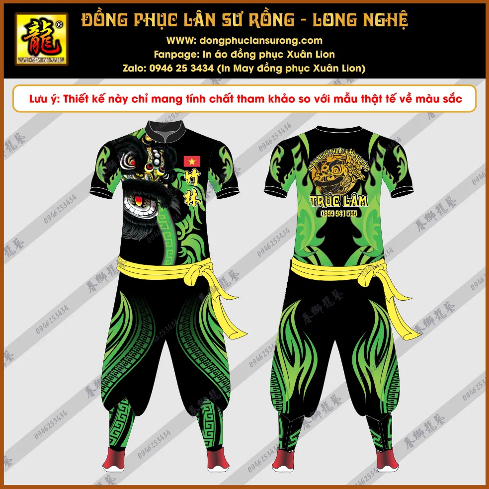 ĐỒNG PHỤC LÂN SƯ RỒNG TRUC LÂM