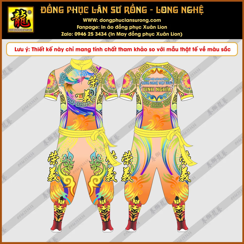 ĐỒNG PHỤC LÂN SƯ RỒNG VINH NGHĨA
