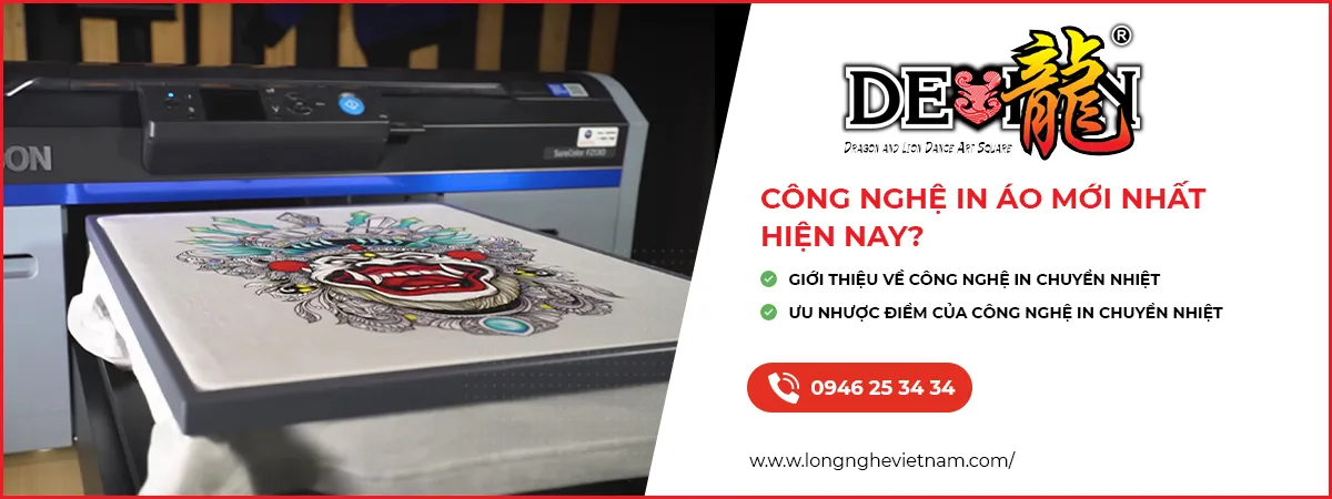 In áo 3D trên áo múa lân