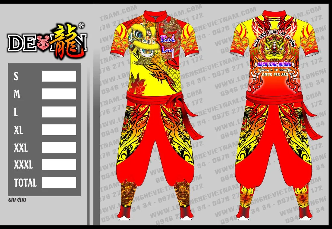 QUẦN ÁO MÚA LÂN BẠCH LONG