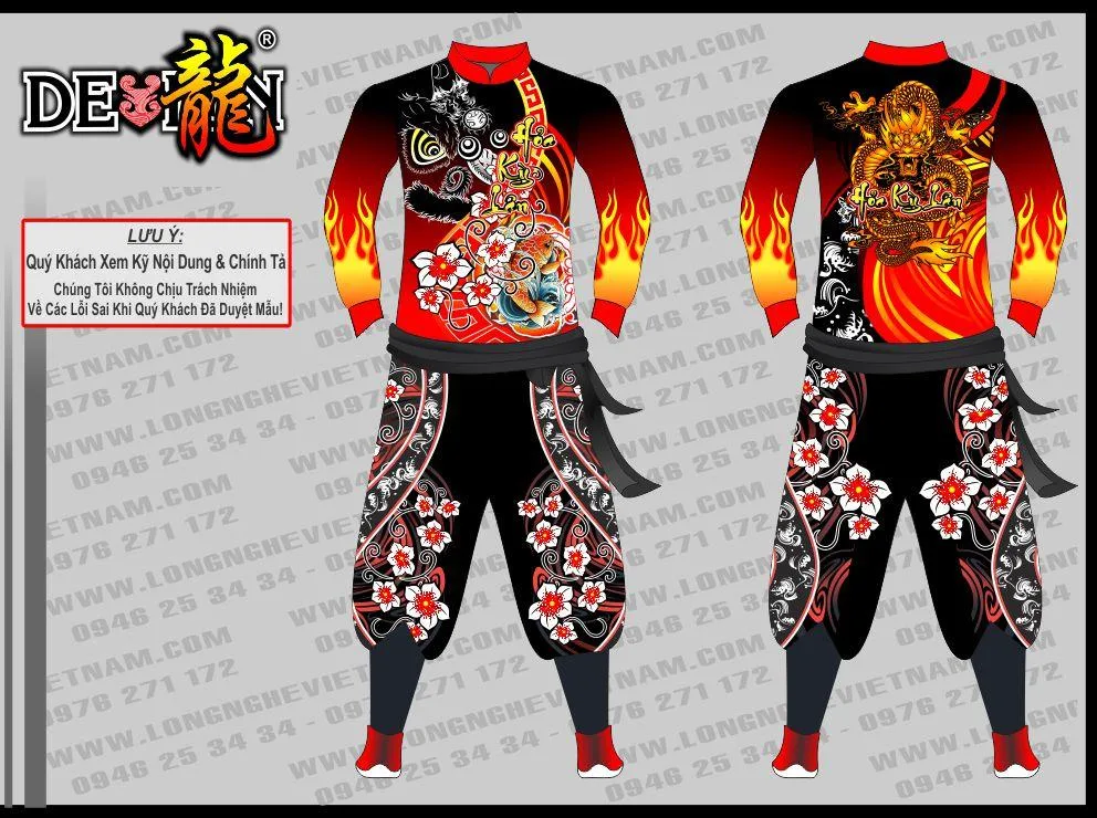 QUẦN ÁO MÚA LÂN HỎA KỲ LÂN