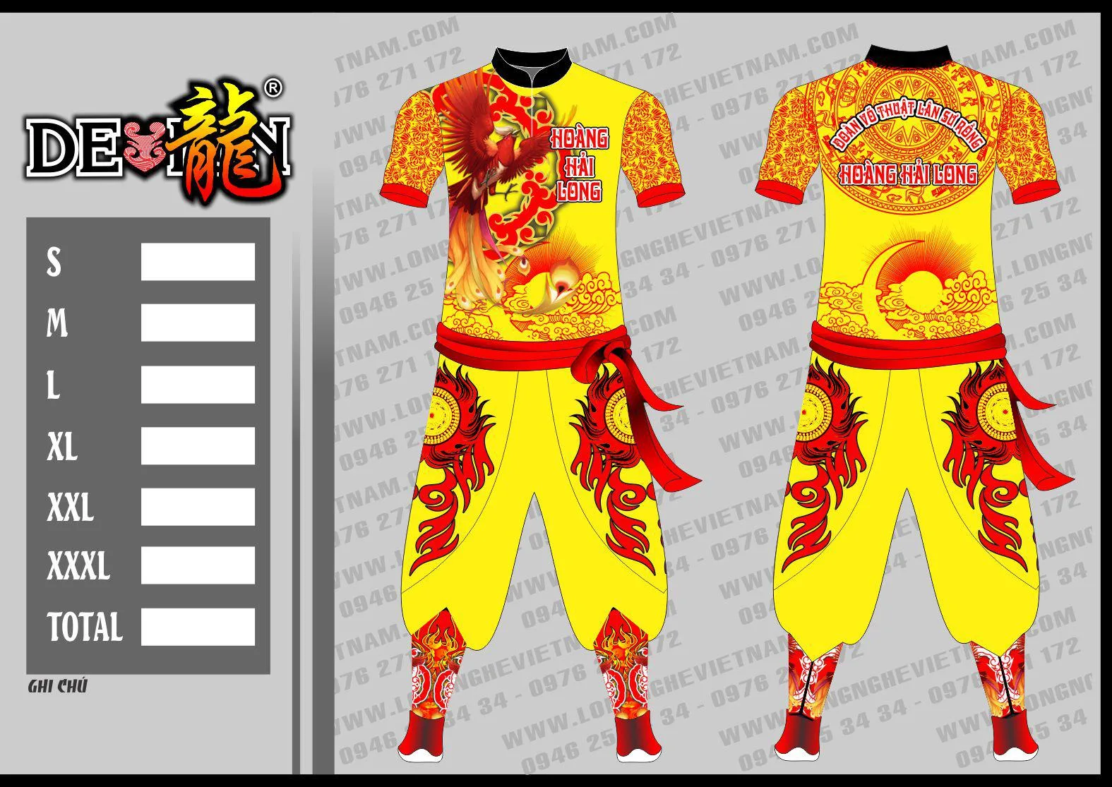 QUẦN ÁO MÚA LÂN HOÀNG HẢI LONG