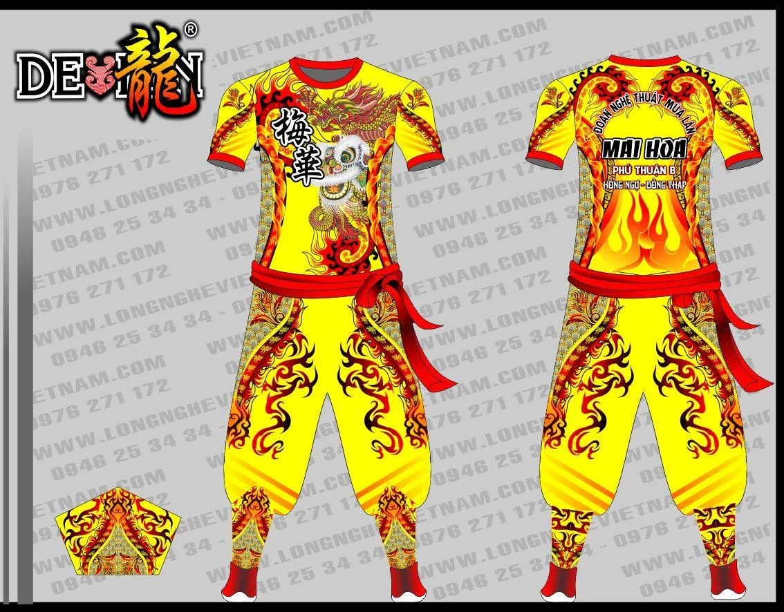 QUẦN ÁO MÚA LÂN MAI HOA ĐỒNG THÁP
