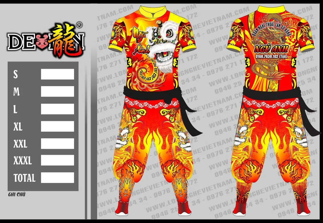 QUẦN ÁO MÚA LÂN NGŨ ANH