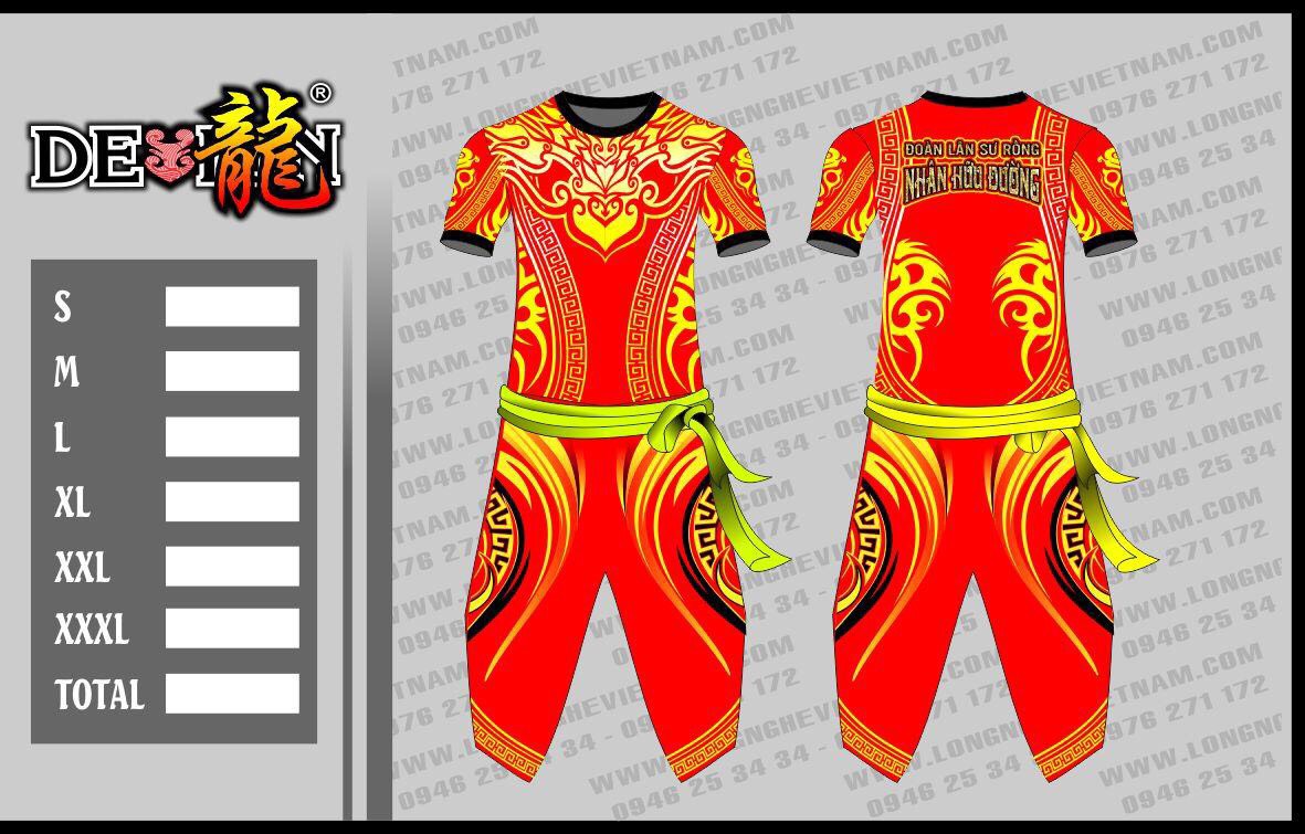 Đồng phục múa lân đẹp